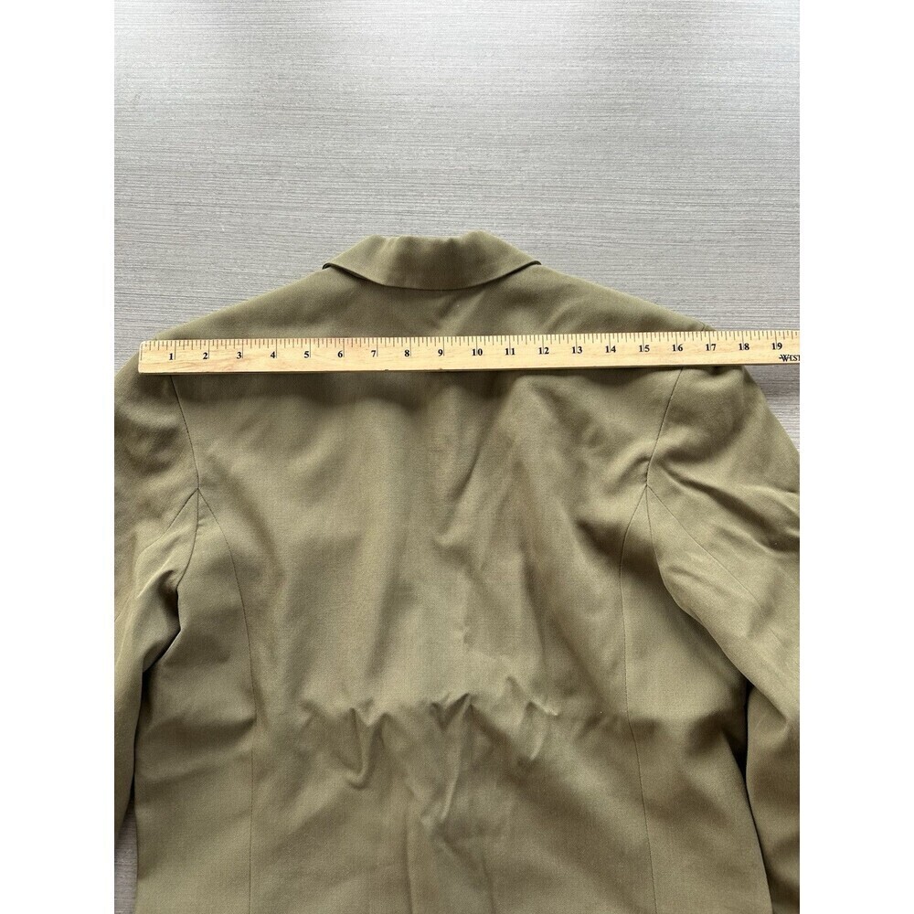 Vintage J. Crew 100% Wool Schoolboy Blazer Green 4 - Picture 7 of 8